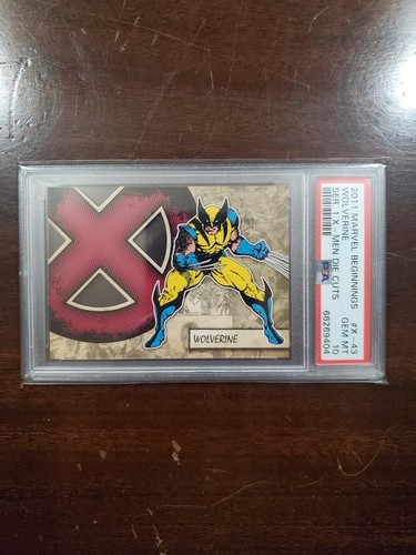 2011 X-Men Die-Cut Wolverine #X-43 Upper Deck PSA10  RARE LOW POP !