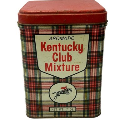 vintage kentucky club tobacco tin Mild Pipe (1960s-1970s) Vintage Kentucky Club Mixture Tobacco