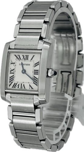 Cartier Tank W51008Q3 20 mm Silver Dial