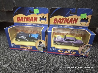 Lot of 2 Batman 1940''s DC Comics Batmobile 77316 & 77318 1950s two face car