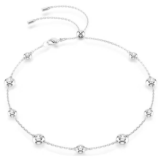 Collana Swarovski Una Angelic 5732275 necklace Rodio Regolabile nuovo