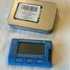 RC CellMeter 8 Digital Battery Capacity Checker Balance Discharger Servo Tester