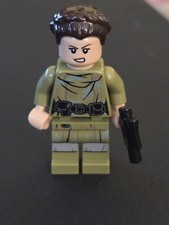 LEGO Star Wars Minifigura Princesa Leia Endor Verde Oliva Conjunto