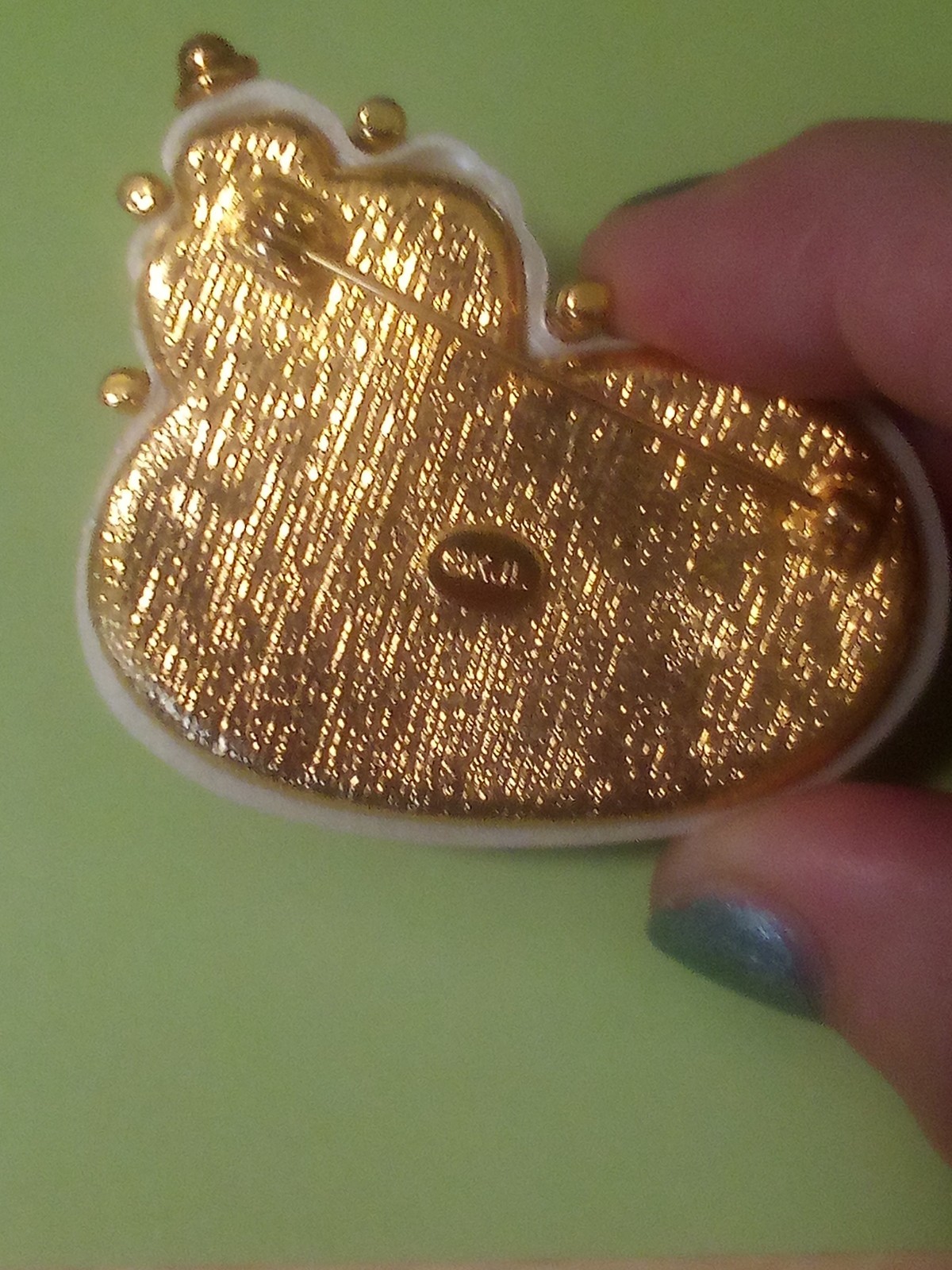 Large Kenneth J Lane white enamel gold-plated spi… - image 8