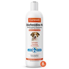 Chlorhexidine 4 Shampoo for Dogs Cats, Vet-Recommended 8oz Treatment