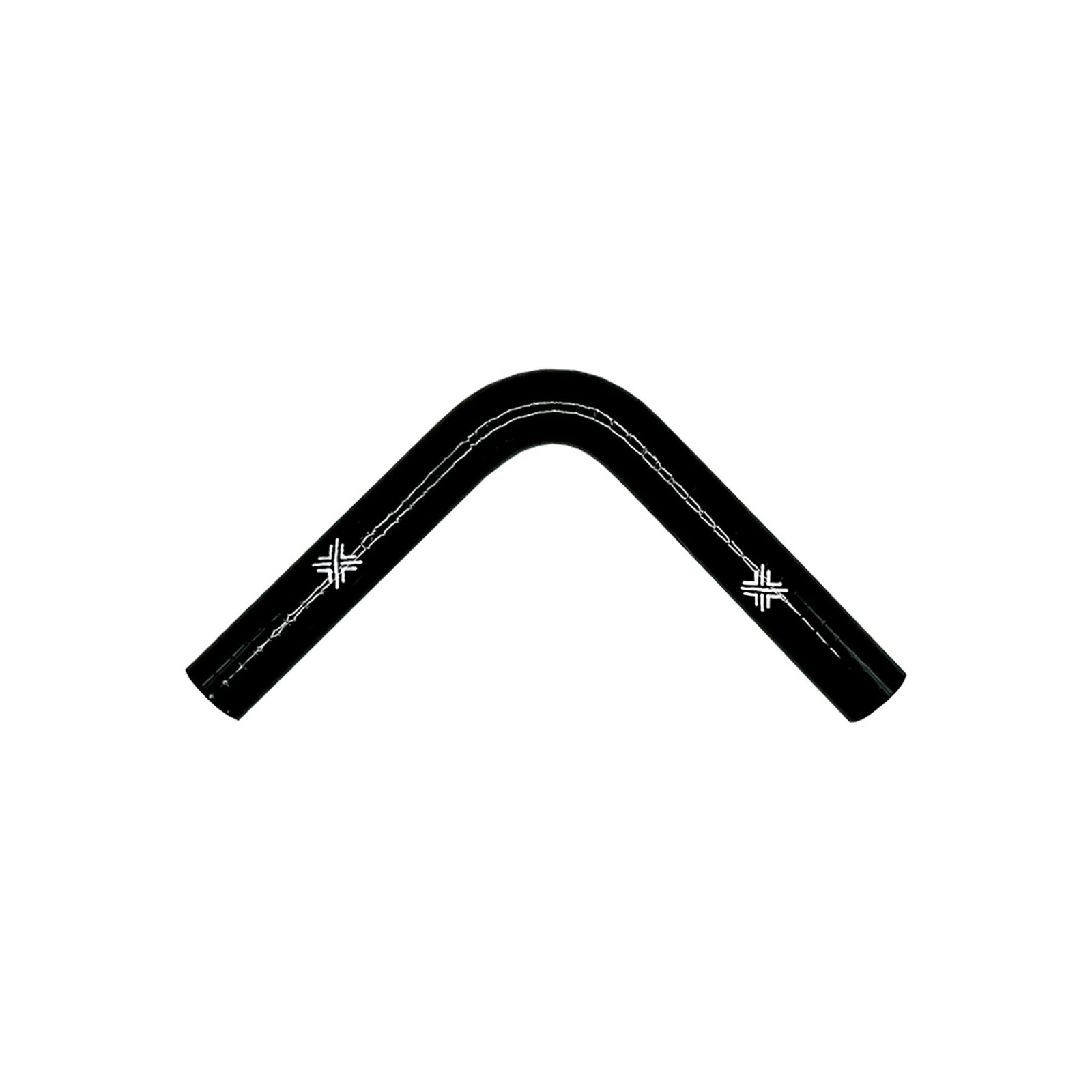 Pipercross Silicone Hose 90 Degree Elbow Bend 16mm Bore 4-Ply 152mm Legs Black