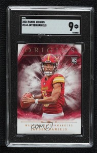 2024 Panini Origins Rookies Jayden Daniels #144 SGC 9 MINT Rookie RC
