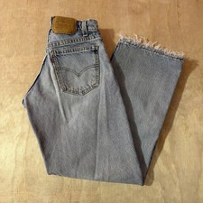 VTG 90s Levi's 565 Student Fit Wide Leg Jeans 28x27" Made In USA Orange Tab