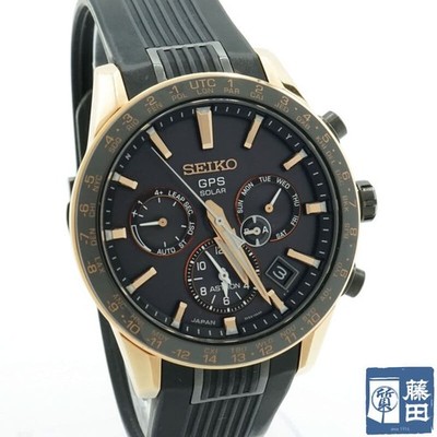 Seiko Astron SBXC006 Radio Solar GPS Men's Watch Ceramic Titanium Rubber