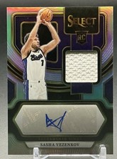 2023-24 Panini Select - Rookie Jersey Autographs Sasha Vezenkov /199 (RC) RPA