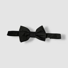 Ryan Seacrest Distinction Men's Black Polka Dot Shimmer Pre-Tied Bow Tie