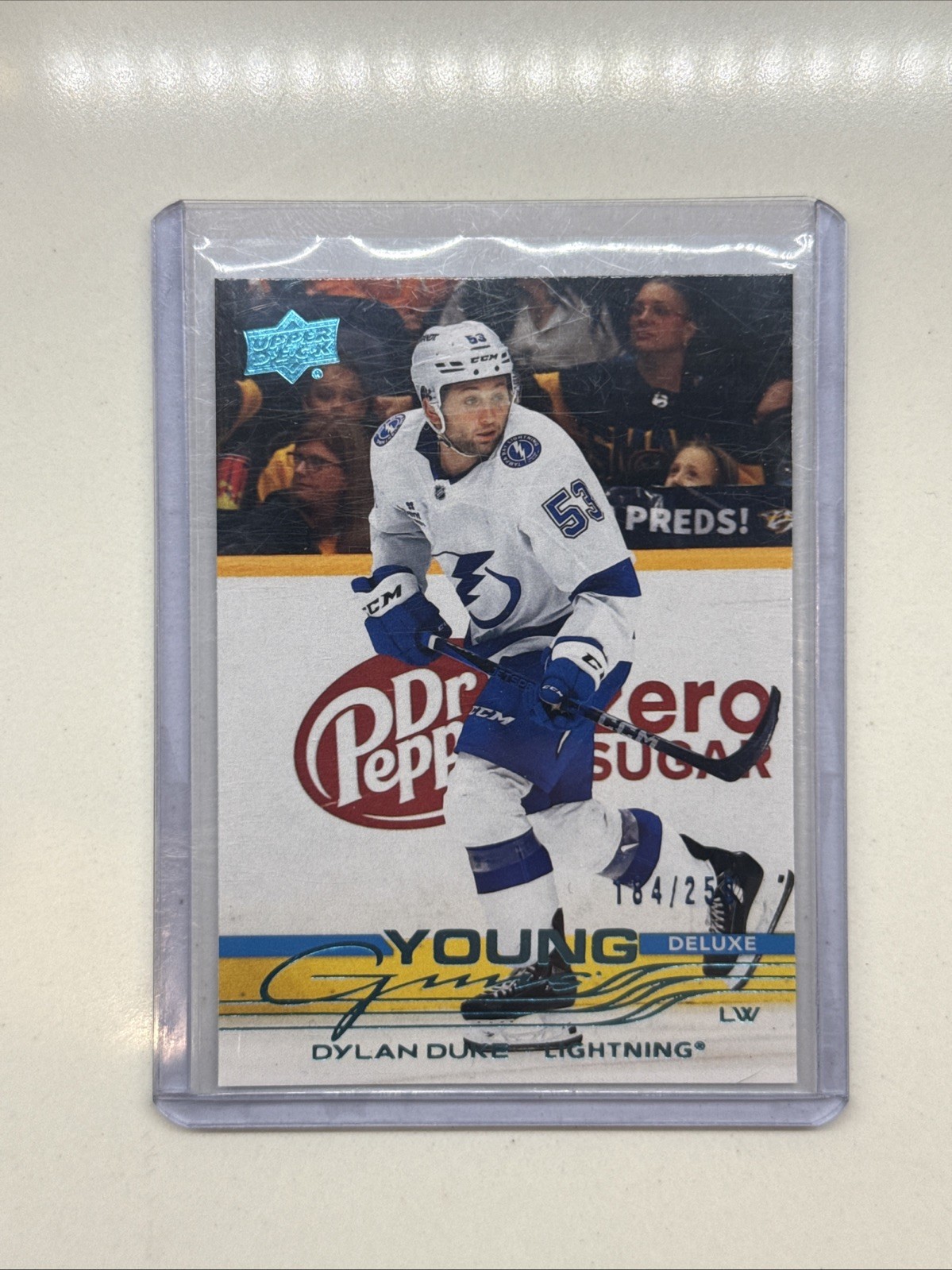 2025-26 Upper Deck Series 1 Young Guns Deluxe  /250 Dylan Duke #249 Lightnings