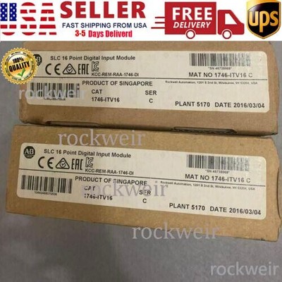 New Factory Sealed AB 1746-ITV16 SER C SLC 16 POINT DIGITAL INPUT MODULE