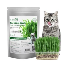 Cat Grass Seeds, 4 Oz, Non-GMO Wheat Cat Grass Seeeds & Oat Seeds Mix, High G...