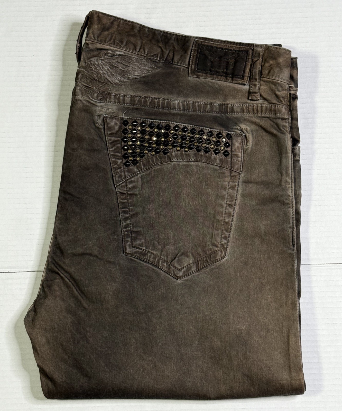 New Men’s Robin’s Jean Size 40 Style #SP5471 MARLON Studs & Swarovski Crystals