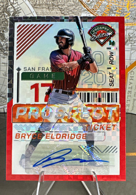 2024 Panini Prospect Ticket Bryce Eldridge #132 Auto Red Power Prizm /99 (AU,RC)