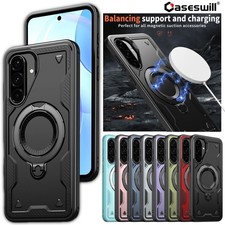 For Samsung Galaxy A16 A26 A36 A56 A15 A35 A55 Shockproof Ring Stand Case Cover