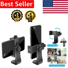 360-Degree Smartphone Holder for Tripods - Adjustable Mounting Clip