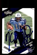 Signed Football Card Auto Kenny Britt 2009 Score #361 Tennessee Titans