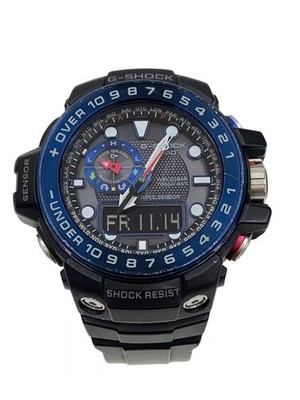 CASIO G-SHOCK GWN-1000B-1BJF Black Resin Solar Digital Analog Watch
