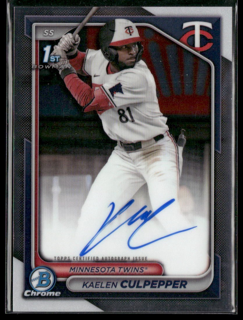 2024 Bowman Chrome Prospect Auto Kaelen Culpepper Twins #CPA-KC