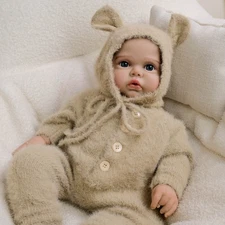 19" Cloth Body Gift Newborn Toddler Reborn Baby Dolls Realistic Infant Adorable