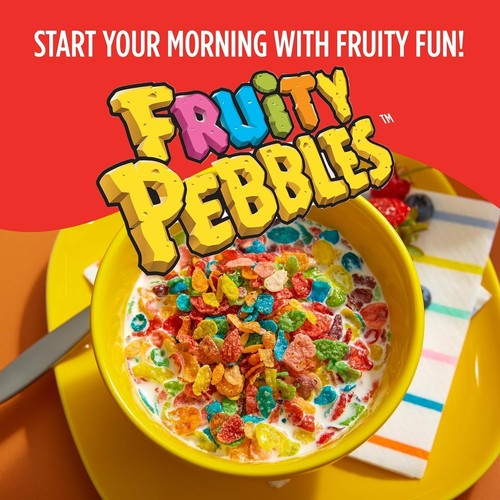 Cereal de desayuno de arroz endulzado sin gluten con guijarros afrutados, caja de 11 oz - Imagen 5 de 9
