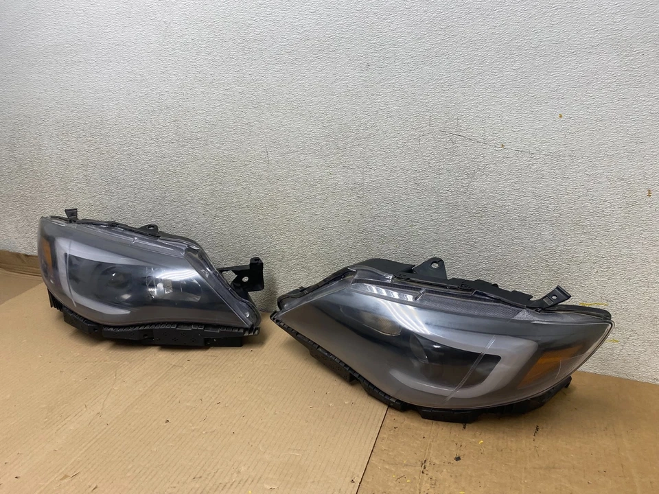 2008 - 2011 Subaru Impreza Left+Right Side LED Black Headlights U2573 DG - Image 2 of 4