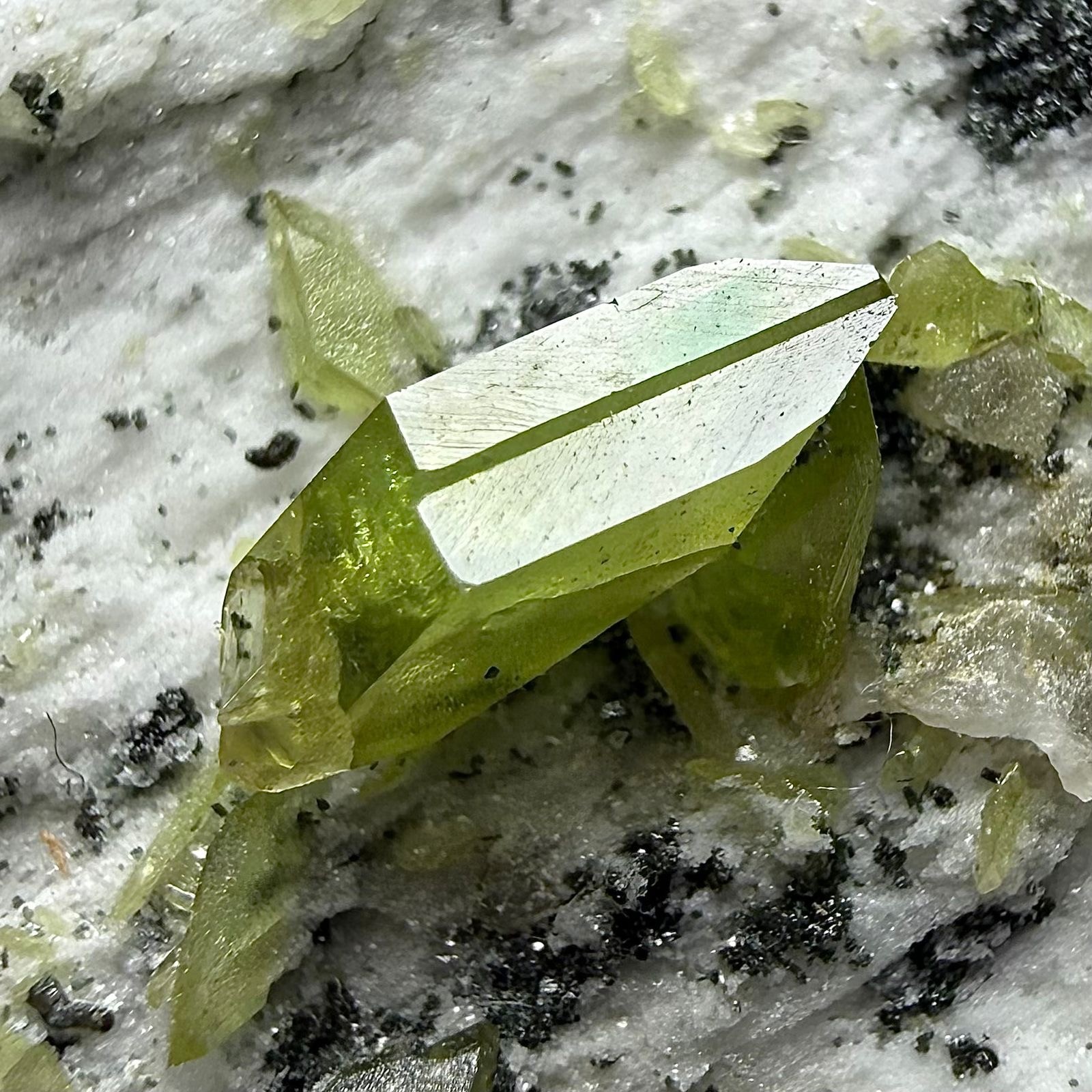 Titanite/Sphene Crystals Cluster On Matrix From Skardu-Pakistan- 49 grams