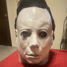 Michael Myers Full Mask White Black Adult Unisex Halloween Costume