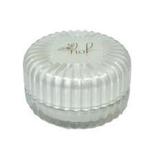 Scatola in vetro BIANCO con candela profumata  8x5 cm BOMBONIERA 1FZ5