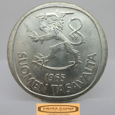1965-S Finland Silver 1 Markka -  #C59355NQ