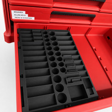 Organizer Insert For 4 Drawer 38in 43pc Socket Set For Milwaukee Organizer Insert For 4 Drawer 38in 43pc Socket Set For Milwaukee