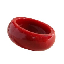 Colorful Chunky Acrylic Resin Bangle Bracelets Vintage Irregular Geometric Oval