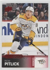 2019-20 Upper Deck Overtime Rookies Red Foil 57/99 Rem Pitlick #48 13c1