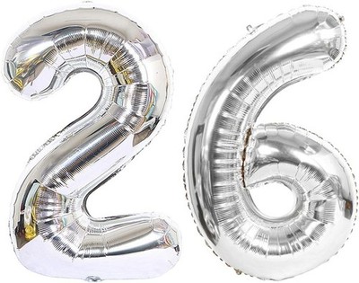 40 Zoll 26. Zahlenballon Mylar Ballon Riesenballon Alphabet Folienballon