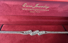 Elegant 18K White Gold Diamond Bracelet - Twisted Design - 7.5 in., 0.75 ctw.
