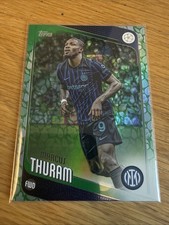 2025-26 Topps UEFA Club Competitions Marcus Thuram #48 Easter Leaves Green Foil