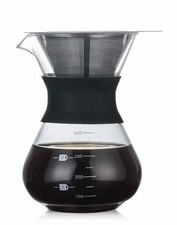 400ml Glass Drip Coffee Maker with Permanent Filter
