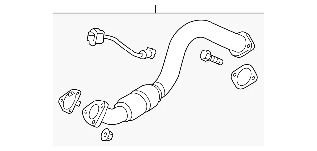Tubo de escape delantero genuino GM 95129306 Foto 2 de 3