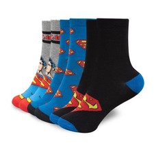 Kids 3 Pack Boys Socks Superman Ankle Socks Officially Licensed Superhero Sock