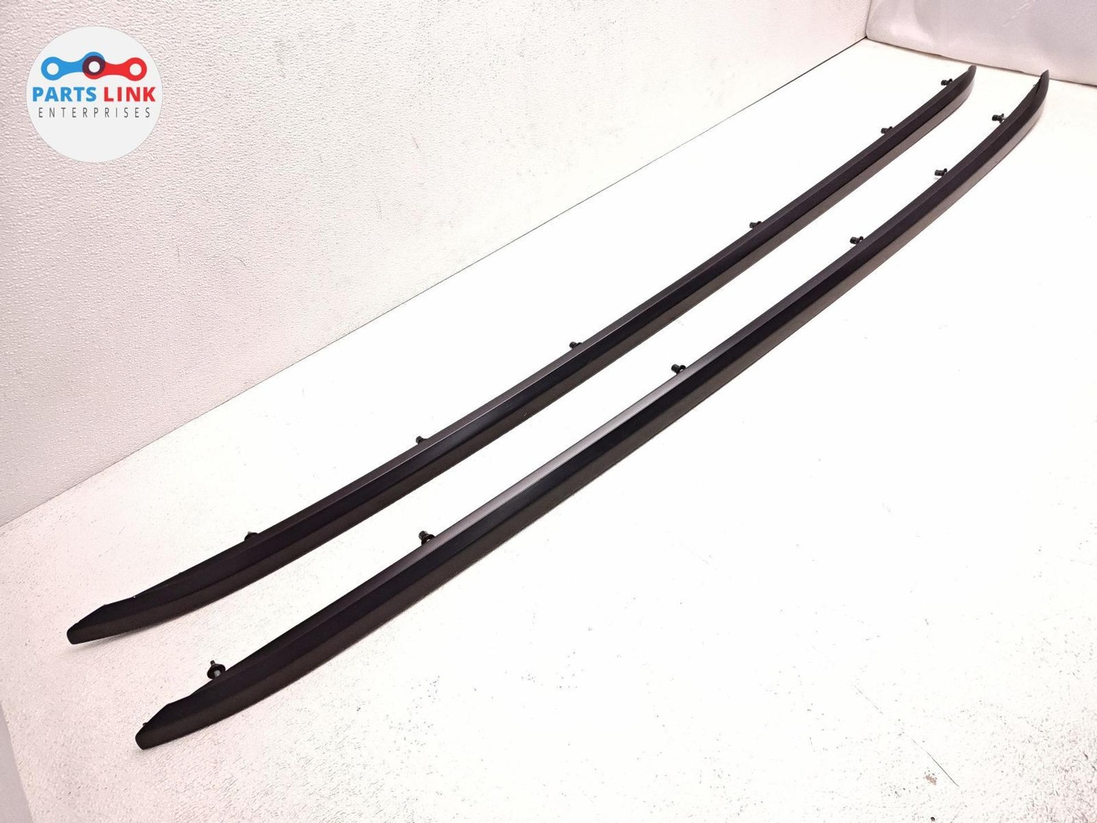2016-20 BENTLEY BENTAYGA ROOF RAIL LUGGAGE CARGO CARRIER RACK SET BLACK 636 OEM