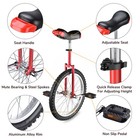 20 Inch Red Unicycle Adjustable Height Leakproof Mountain Tire Cycling Sports — photo 2