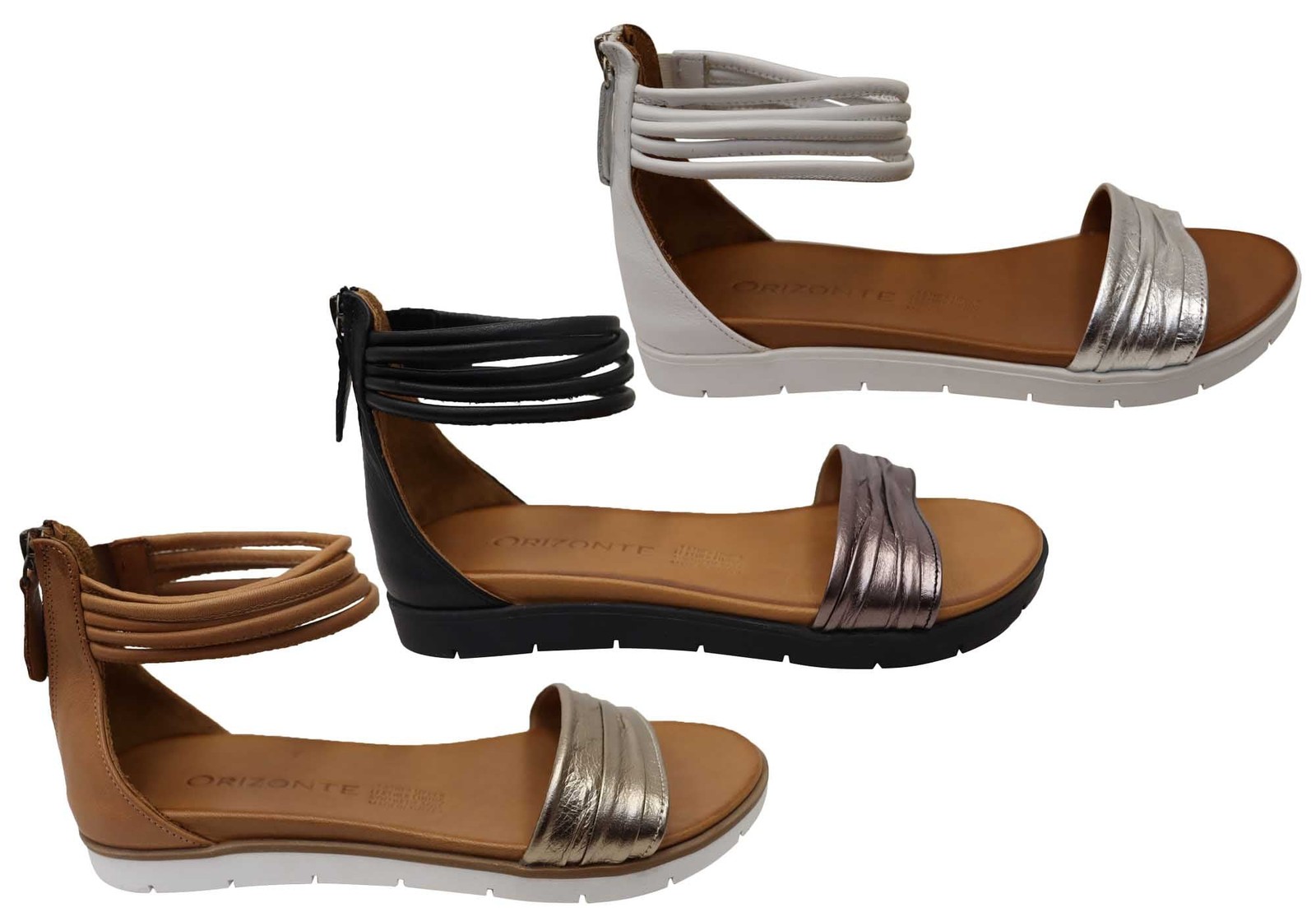 Orizonte Mischa Womens Soft European Leather Comfort Sandals