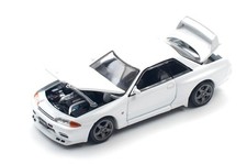 Pop 1/64 Die Cast NISSAN SKYLINE GTR R32 Model Car -WHITE-