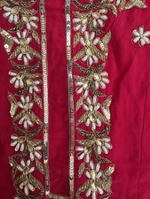 Three Piece Punjabi Suit One Time Wear Beautiful Hand Work Orginal Price 840