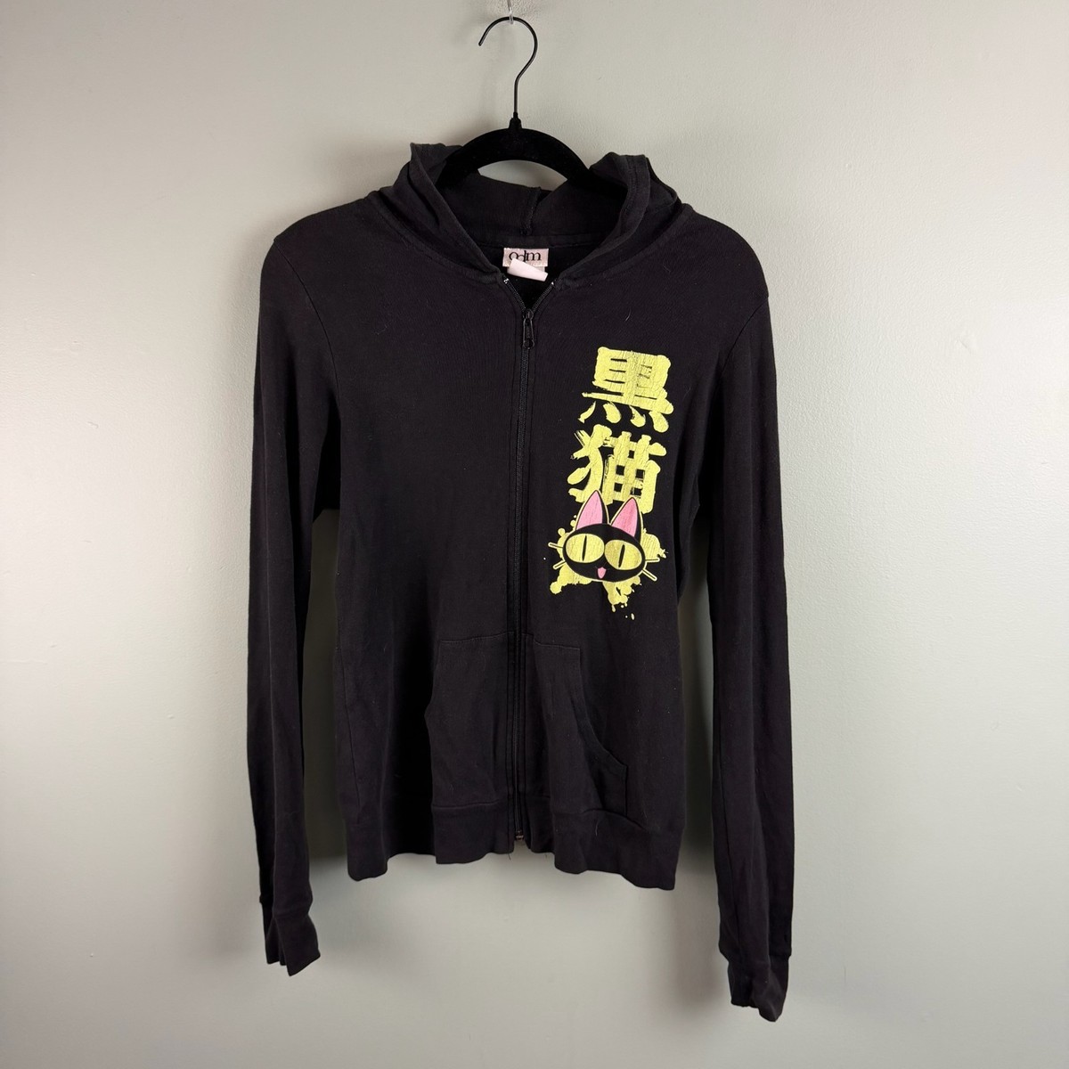 VTG 2003 Trigun Kuroneko Black Cat Anime Hooded Cotton Full Zip
