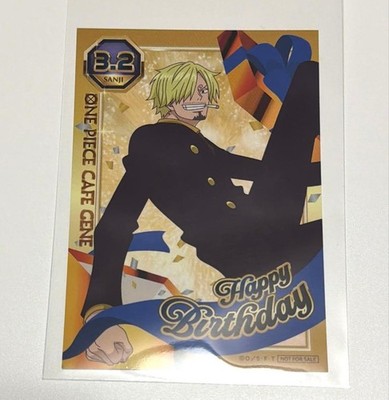 ONE PIECE Sanji Birthday Bromide ONE PIECE Cafe GENE Shibuya | eBay