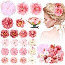 21 Pcs Flower Hair Clip Rose Hair Clips Barrettes for Women Flower Accessories B