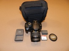 Canon EOS Digital Rebel XT 8.0MP DSLR Camera With 18-55mm Lens- Black